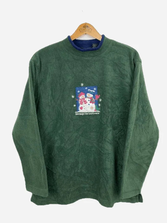 Snowman Fleece Sweater (M)