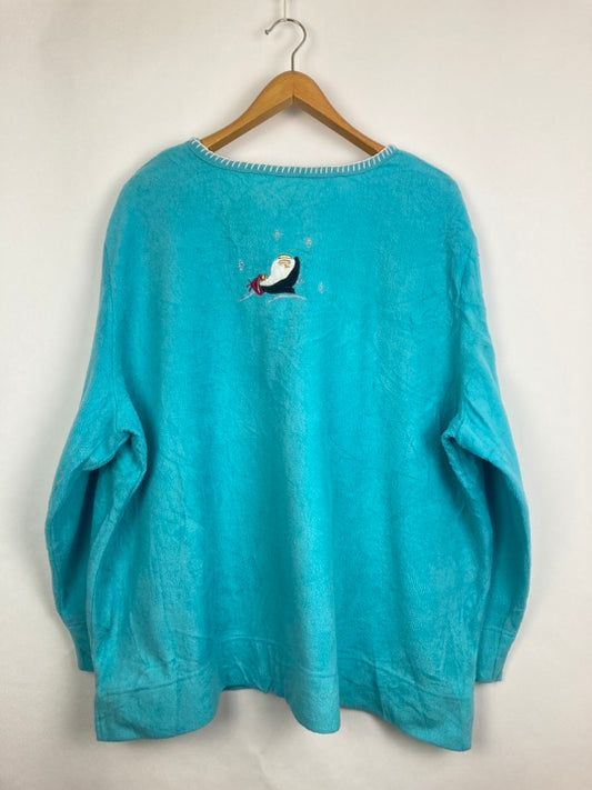 “Penguins” fleece sweater (XL)