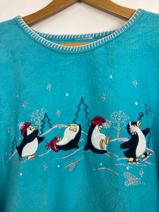 “Penguins” fleece sweater (XL)