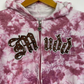 Y2K Batik Mudd Zip Hoodie (S)