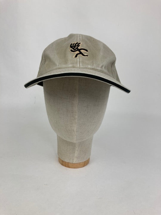 Beige Embroidered Cap