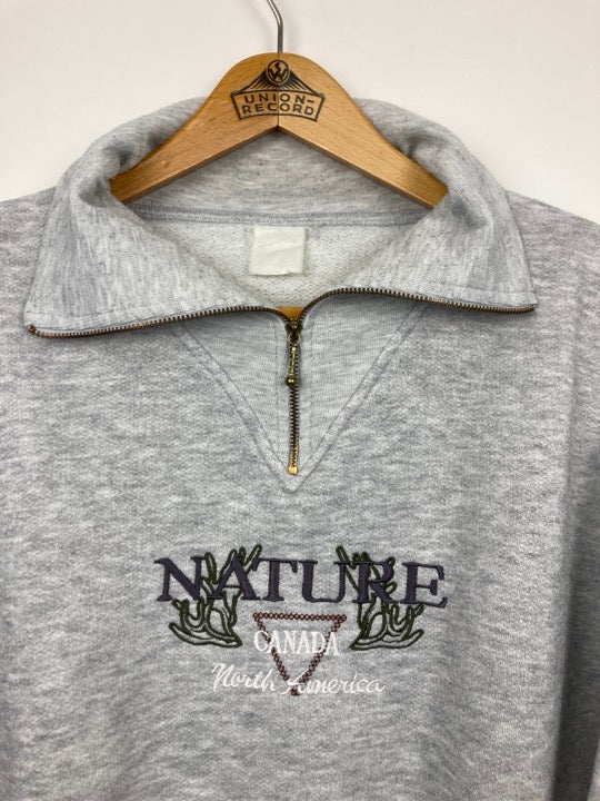 “Nature Canada” half-zip sweater (M)