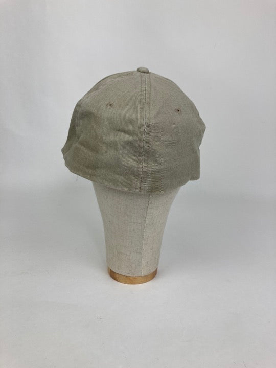 Beige Embroidered Cap