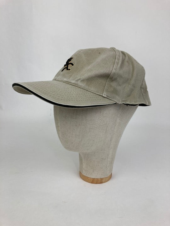 Beige Embroidered Cap